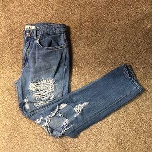 Forever 21 Distressed Boyfriend Jeans